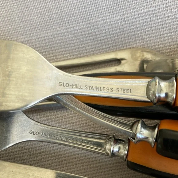 Vintage Glo-hill Forks W Bonus Knife - Picture 3 of 3